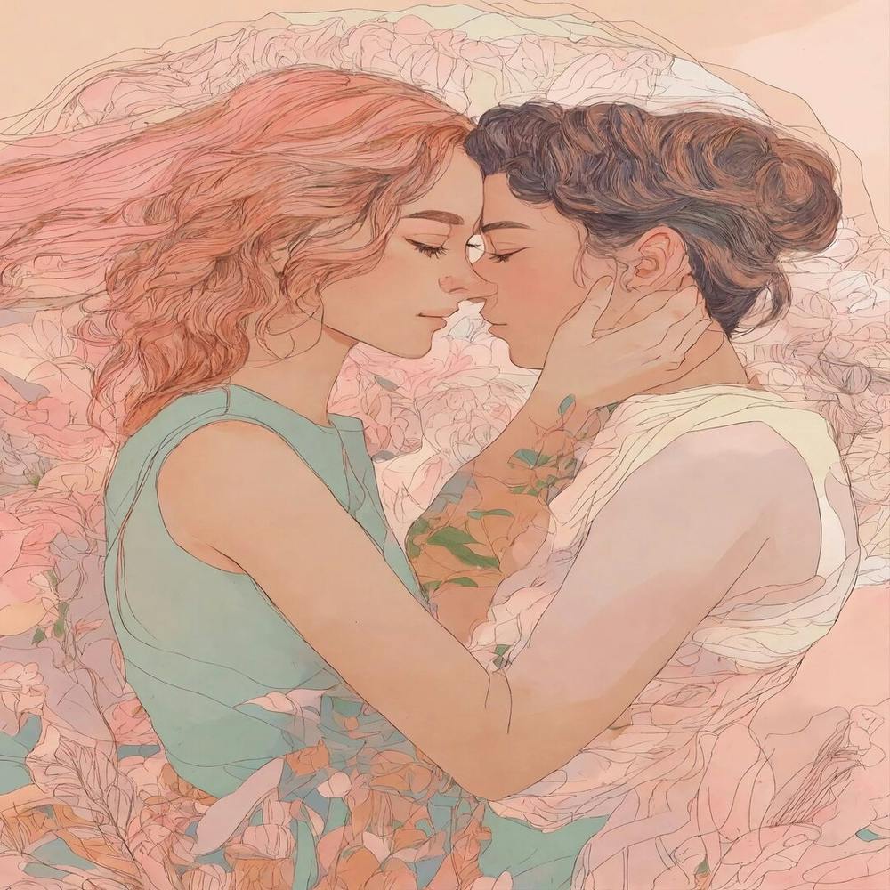 Two Girls Kissing