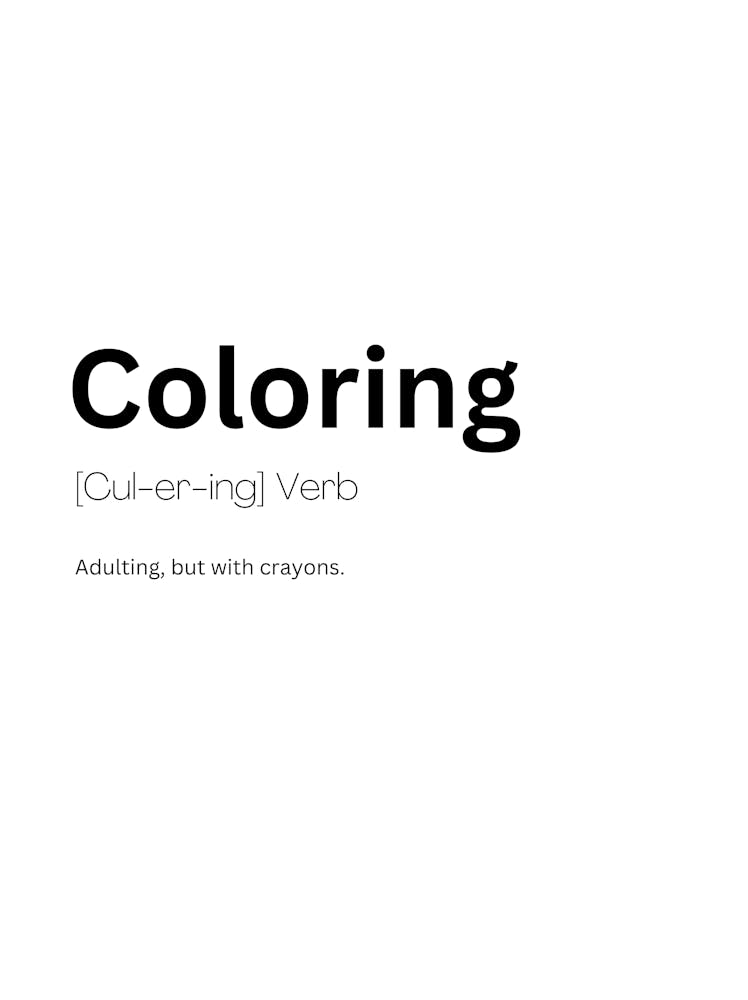 Coloring Definition Meaning