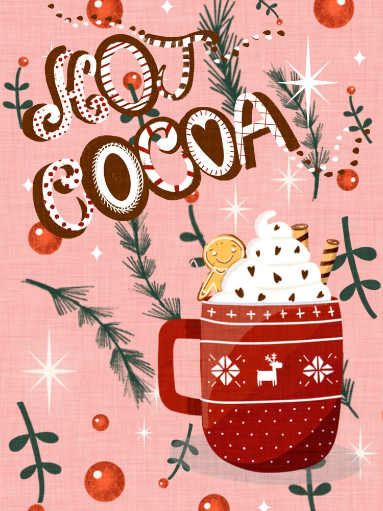 Christmas Hot Cocoa Pink