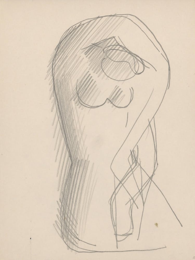 Sketchbook With Various Studio Drawings, Mikuláš Galanda (13)