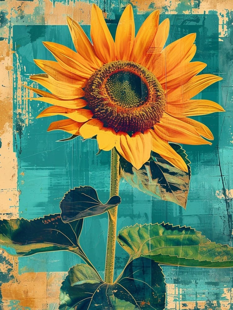 Retro Sunflower 4