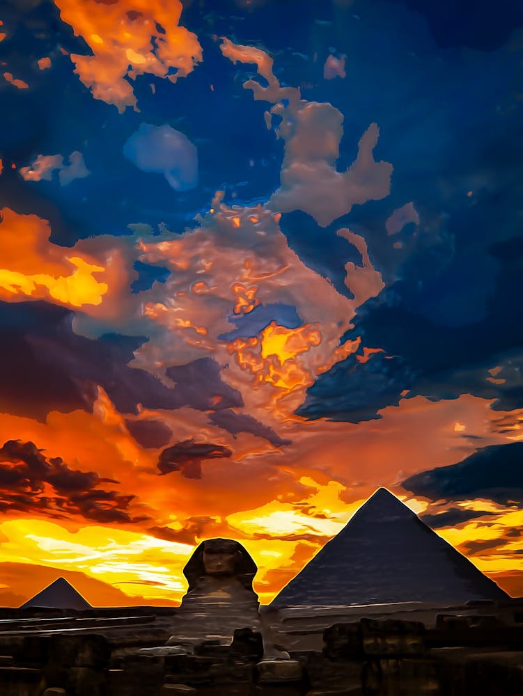 The Pyramids Of Giza, Egypt