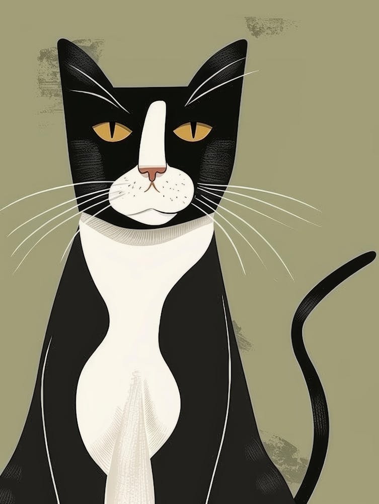 Black And White Cat 19