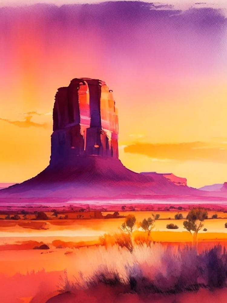 The Monument Valley Watercolour