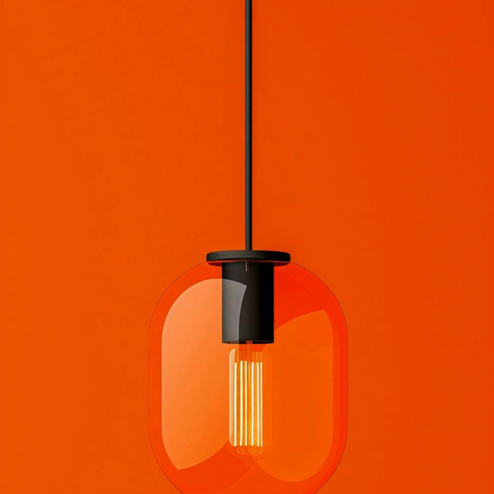 Orange Pendant Light