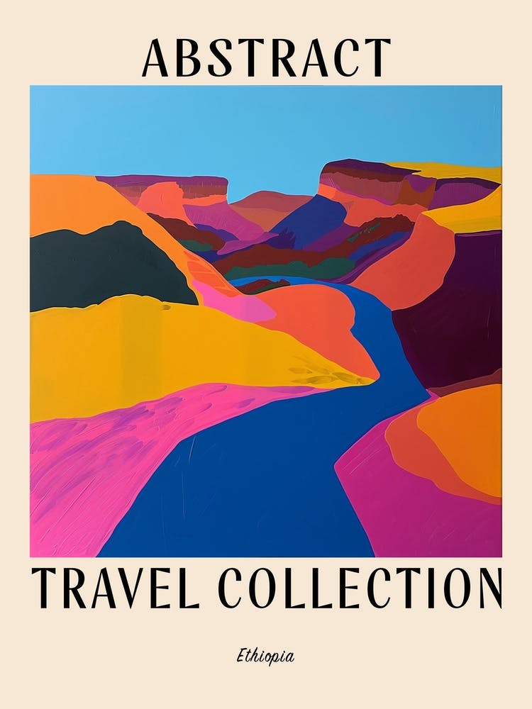 Abstract Travel Collection Poster Ethiopia 2