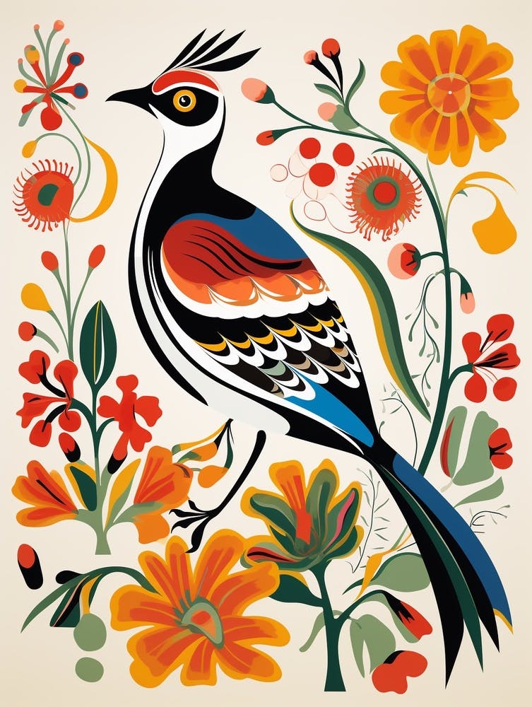 Scandinavian Bird Illustration Lapwing 3