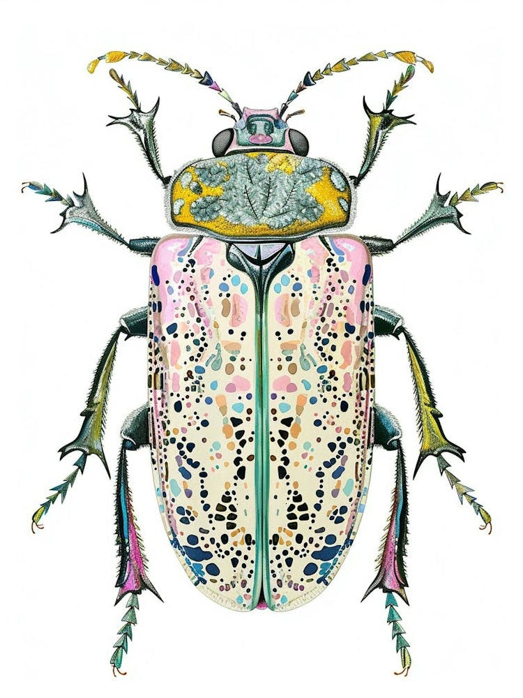 Colourful Insect Illustration Flea Beetle 20