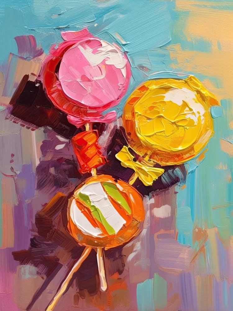 Peinture à l'Huile Bonbons 1