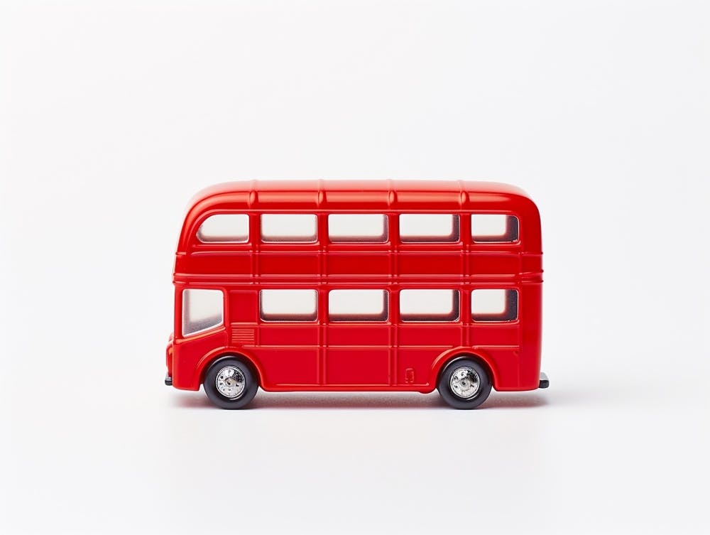 Toy Car Red London Bus 2