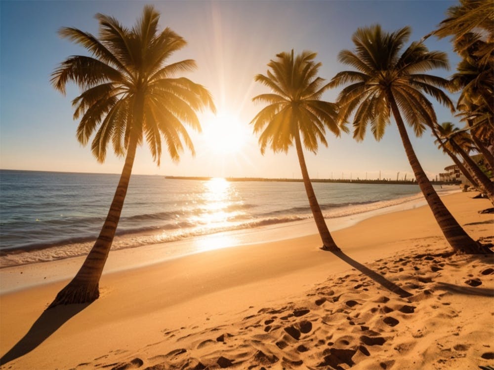 Sunset On The Beach