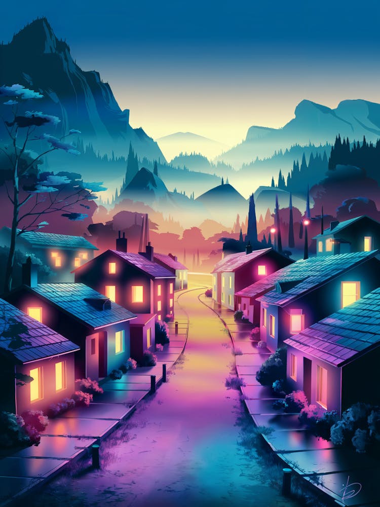 Neon City,Anime Art Lofi