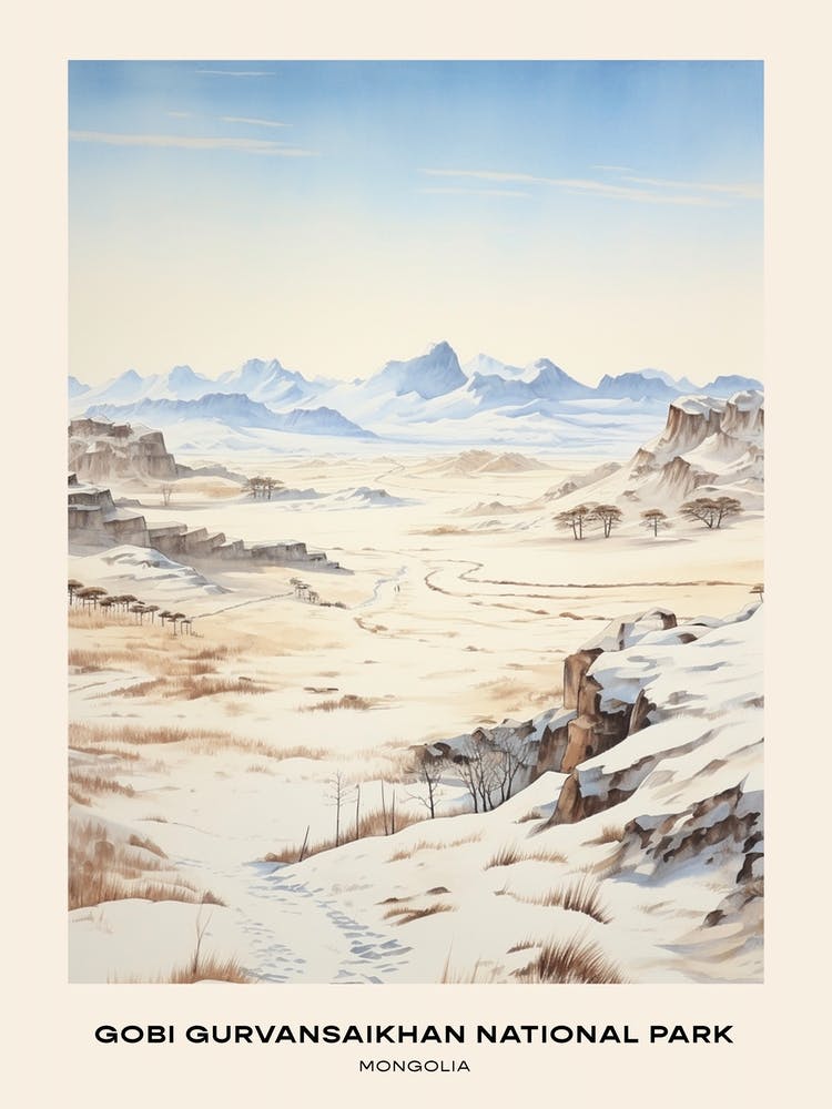 Gobi Gurvansaikhan National Park Mongolia 2 Poster