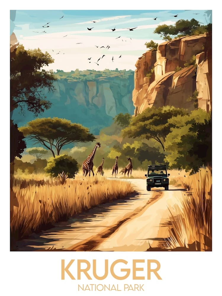 Affiche de voyage Kruger