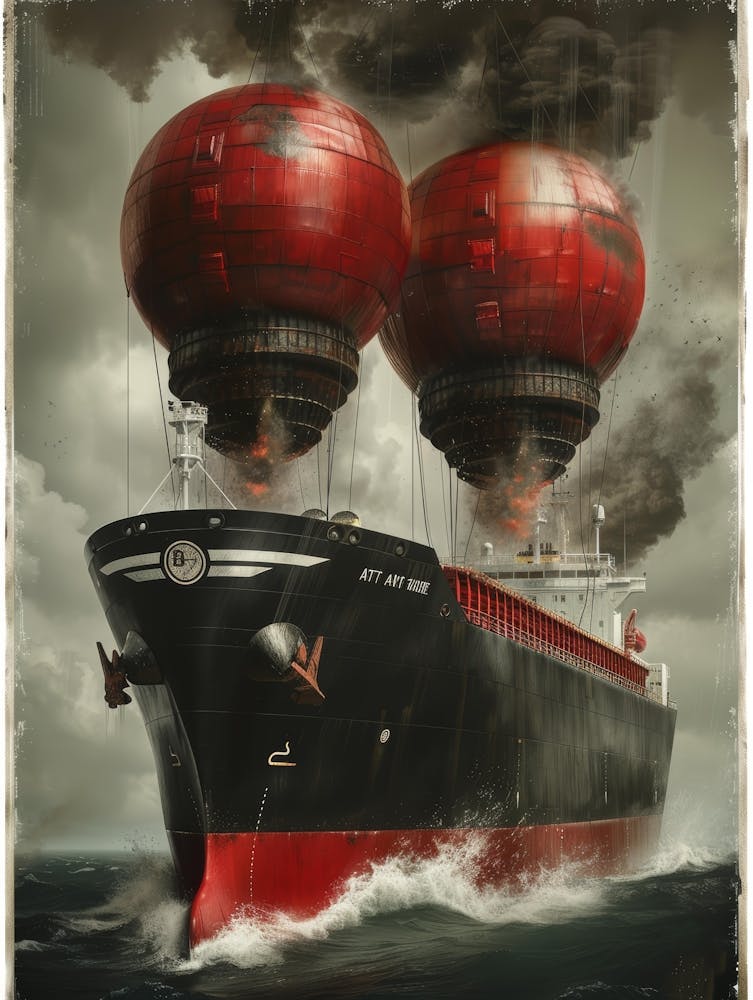 Ship With Hot Air Balloons