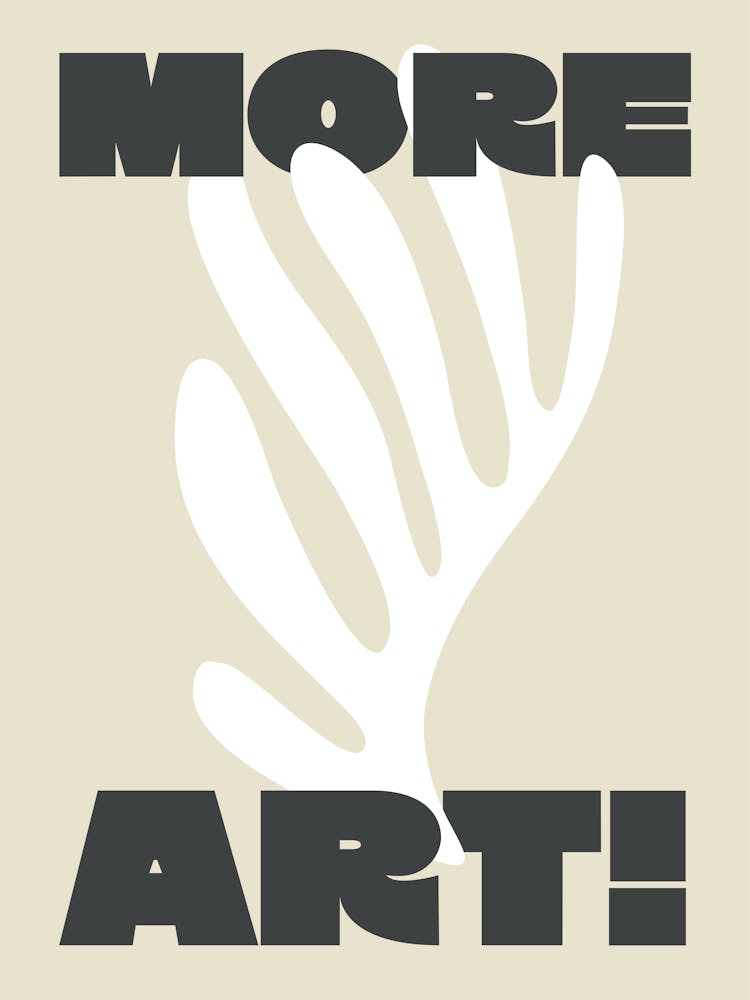 More Art Matisse - Black and Cream