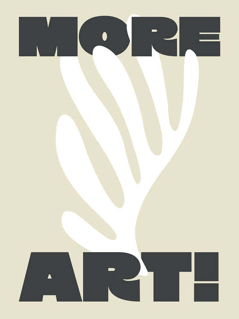 More Art Matisse - Black and Cream