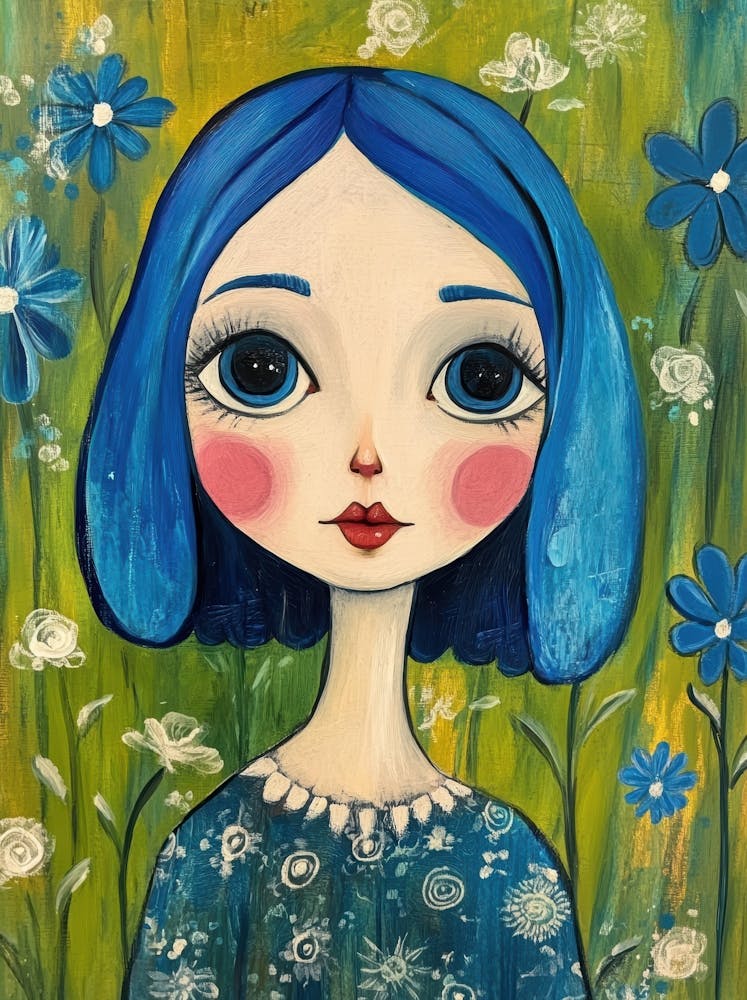 Blue Haired Girl 16