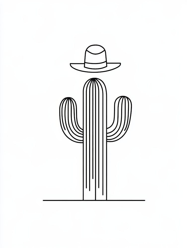 Cactus With Hat