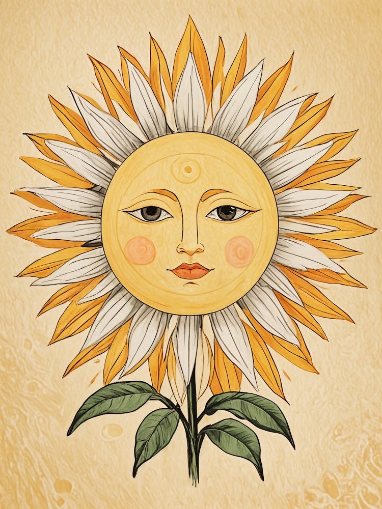 Contemplative Sunflower