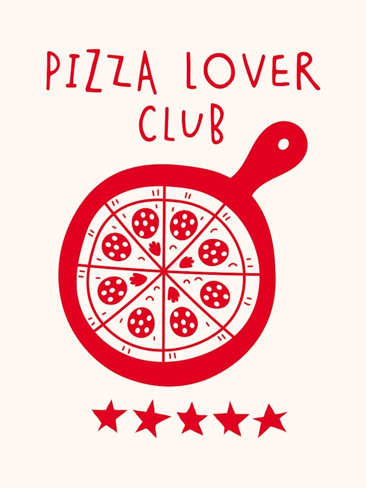 Pizza Lover Typography