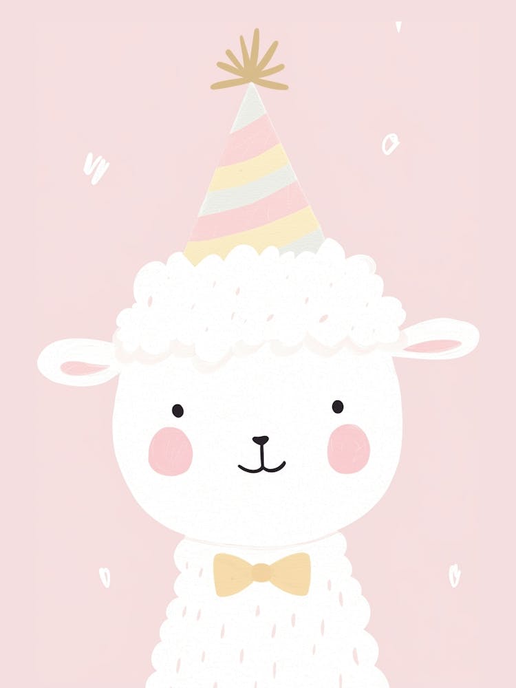 Lama Anniversaire, Art mural de chambre de bébé Ballerine, Impressions pour chambre d'enfant, Décor de salle de jeux
