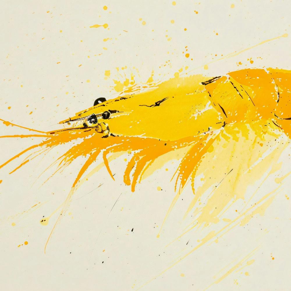 Crevette jaune 1
