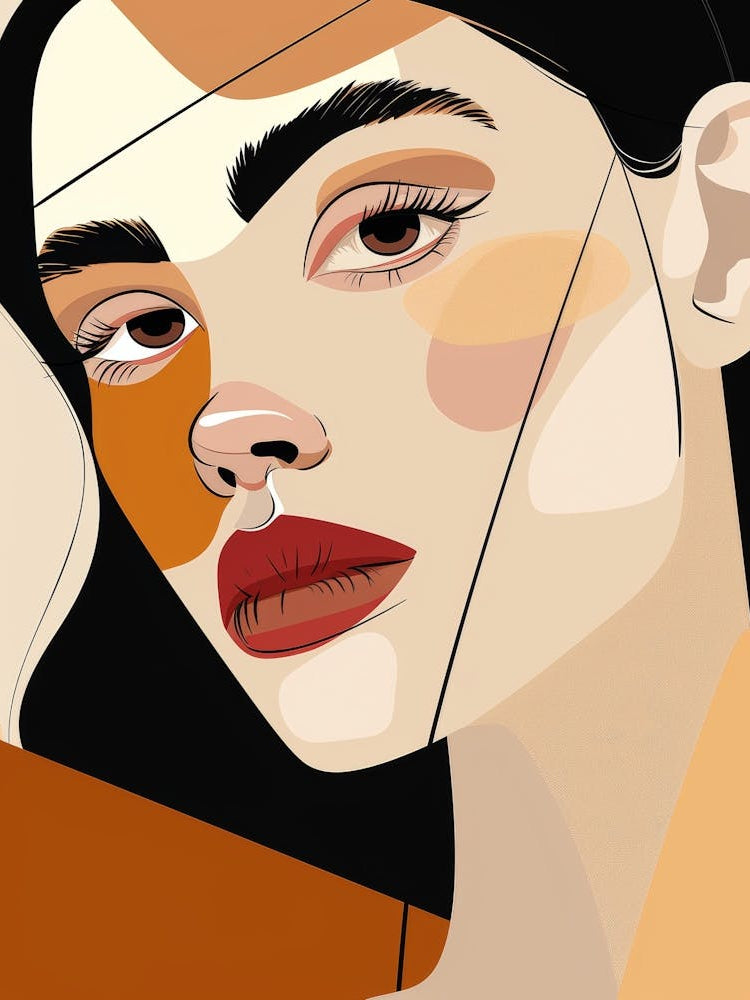 Abstract Portrait Of A Woman 68