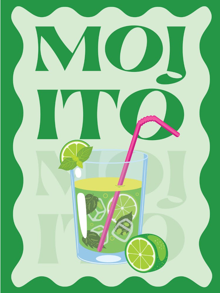 Mojito Cocktail Print
