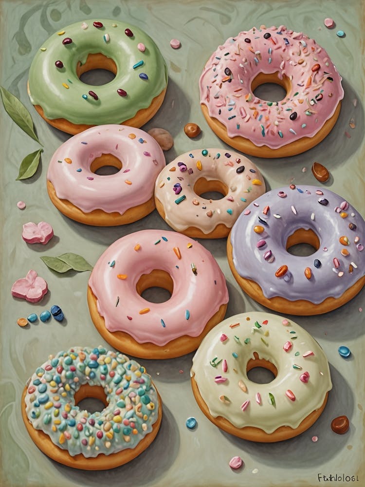 Sweet Pastel Donuts