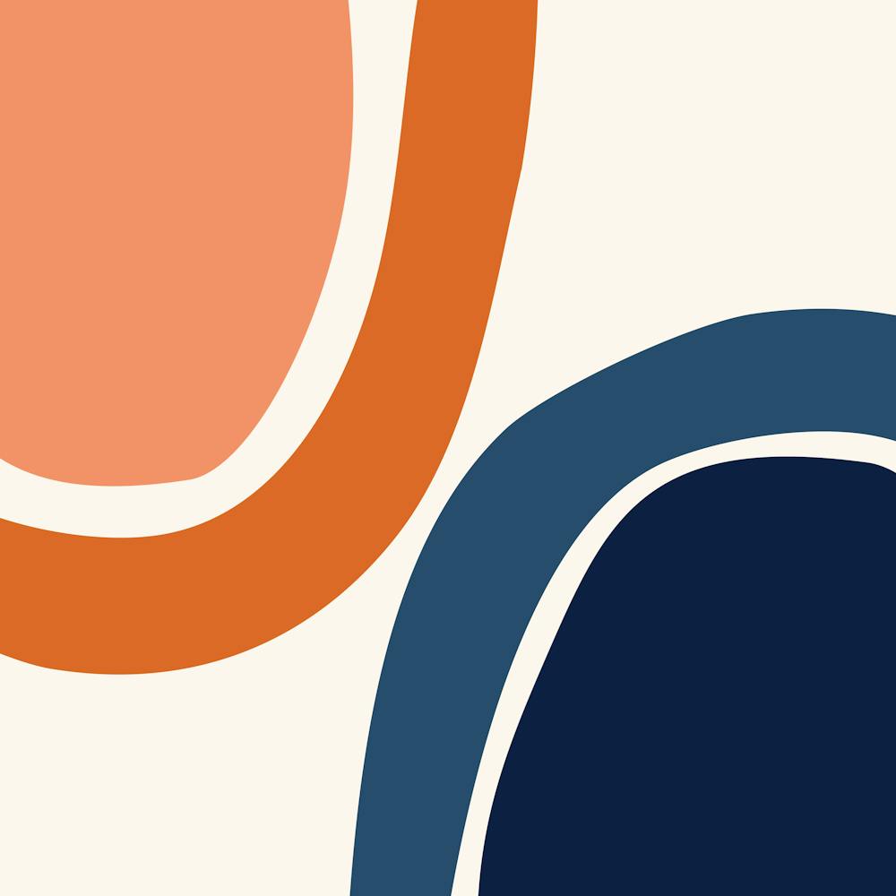 Abstract Shapes 34 In Modern Geometric Rainbow Burnt Orange And Navy Blue 02