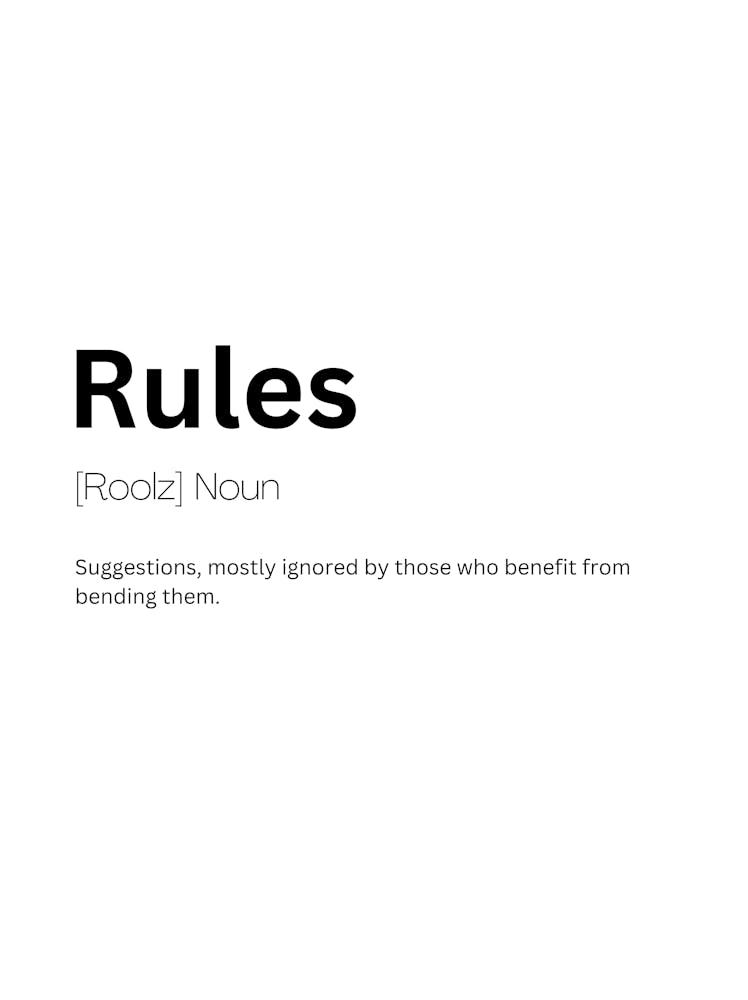 Rules Definition Meaning