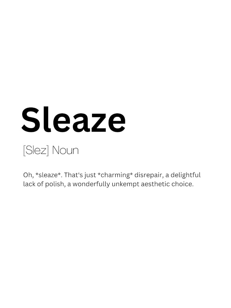 Sleaze Definition Meaning