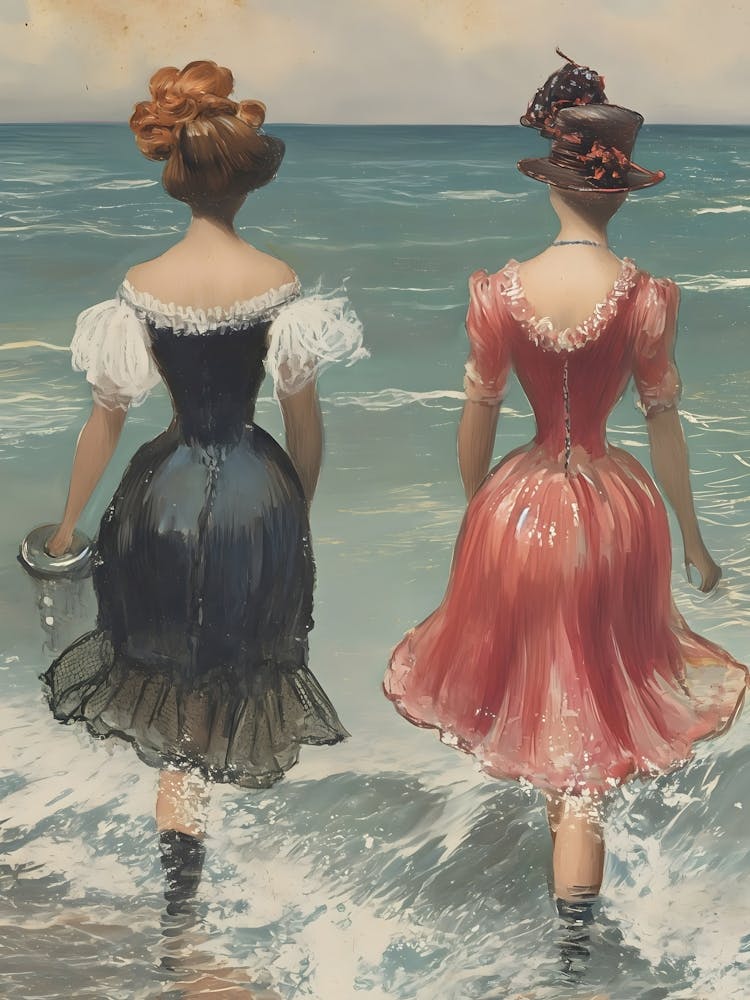 Two Women On The Beach 2