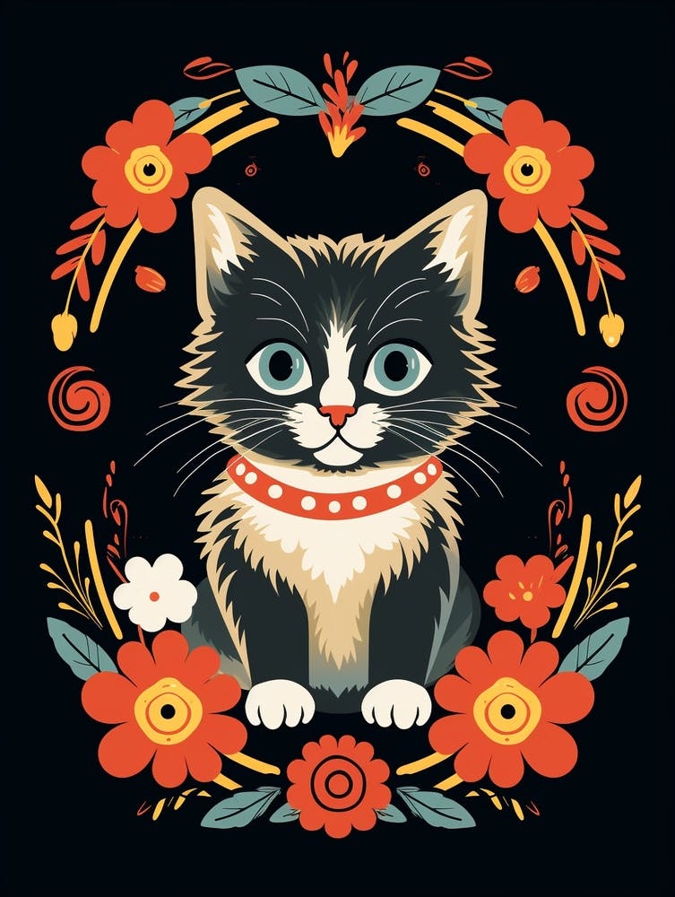 Baby Animal Illustration  Kitten 2