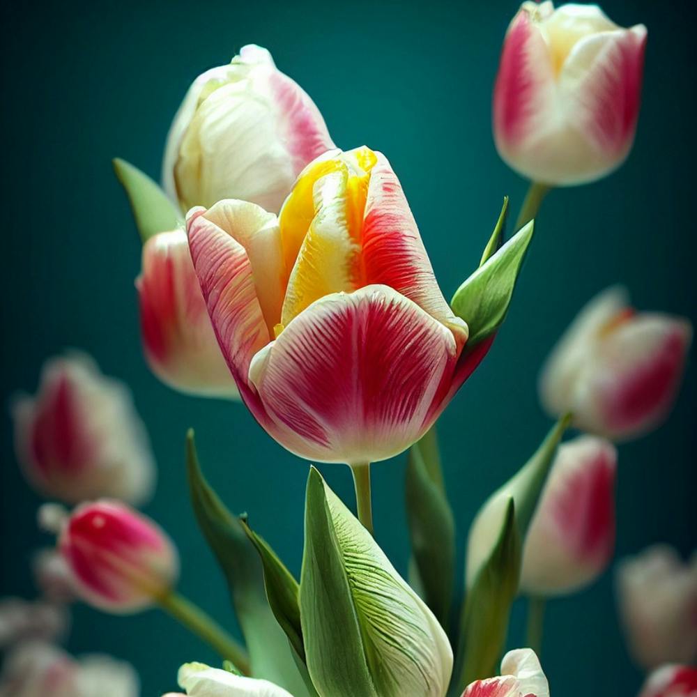 Tulips In A Vase