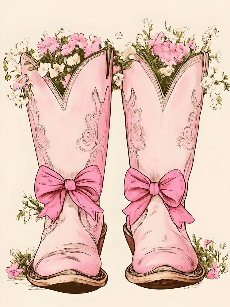 Pink Cowboy Boots 27