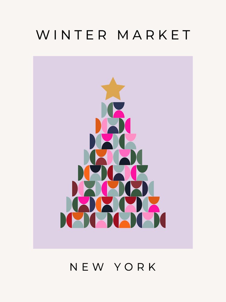 Wintermarkt | 04 - Weihnachtsbaum Lila