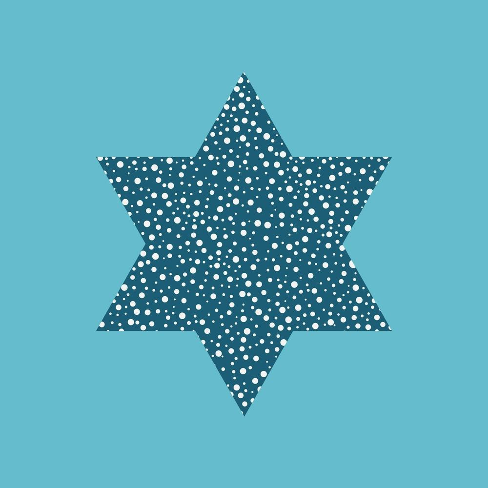 Star Of David In Dots Pattern 2