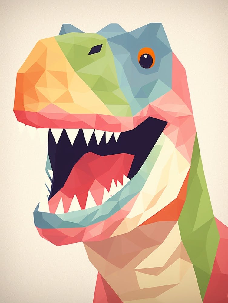 Colourful Dinosaur Tyrannosaurus 1
