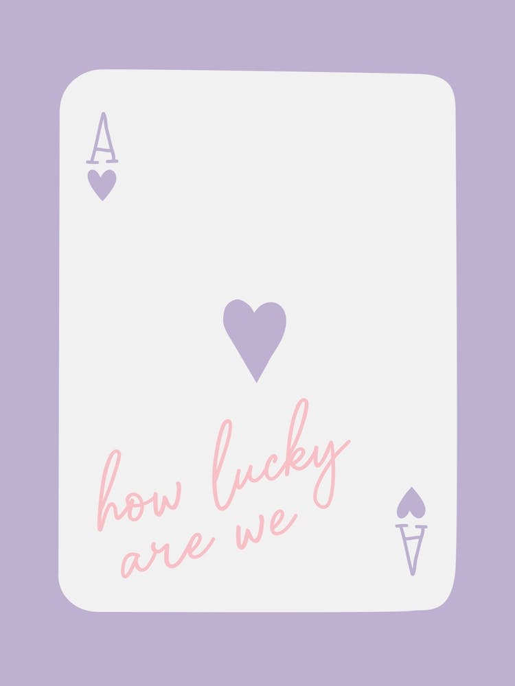 Purple How Lucky Ace