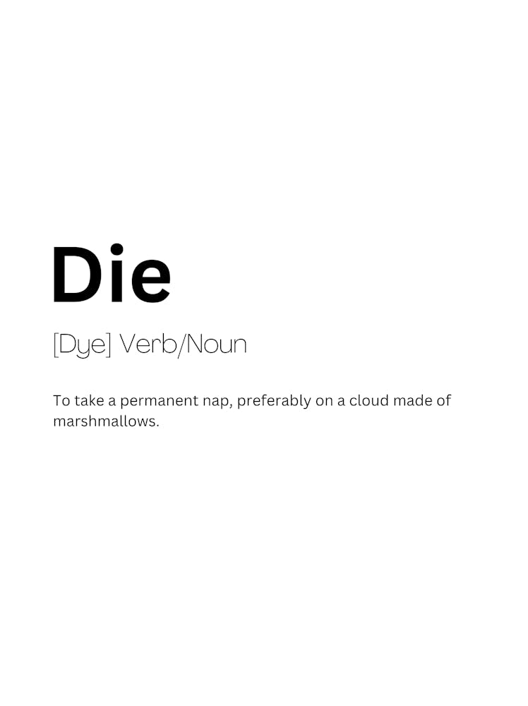Die Definition Meaning