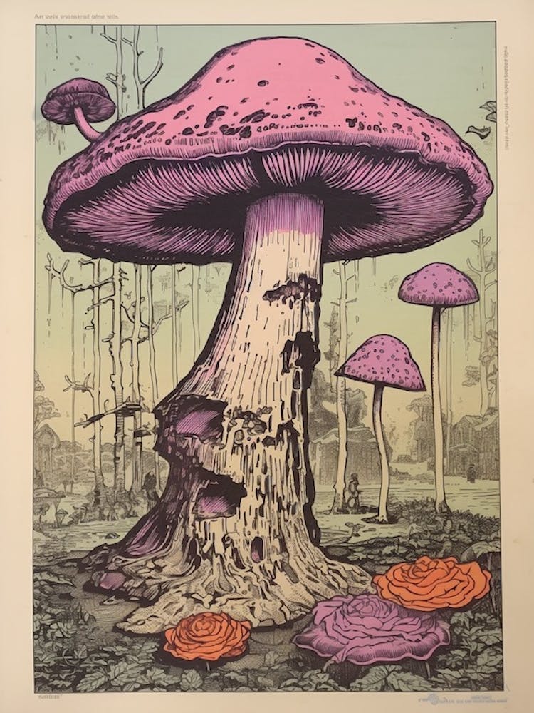Purple Mushroom 2
