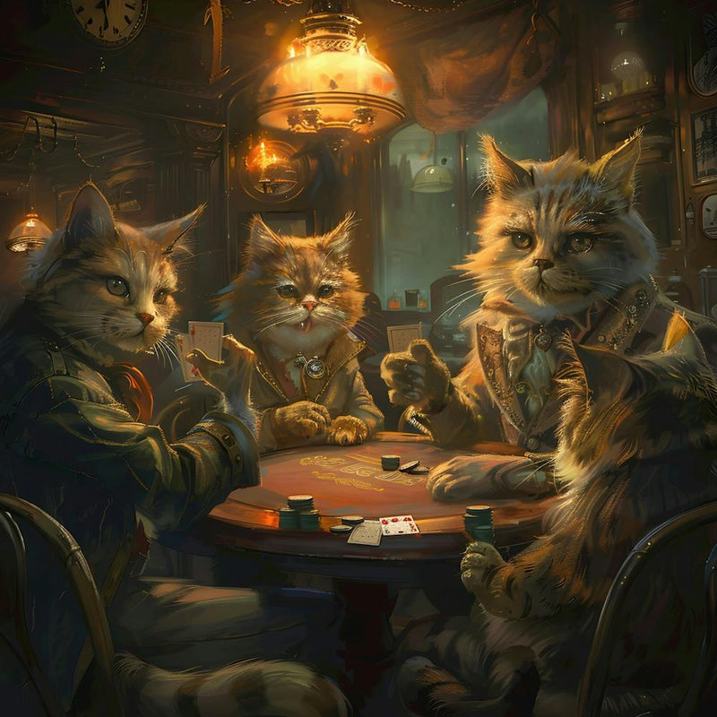 Cats Friday night Poker Game