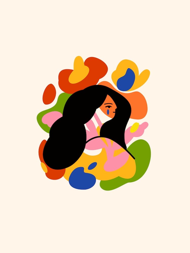 Colorful Abstract Woman 1