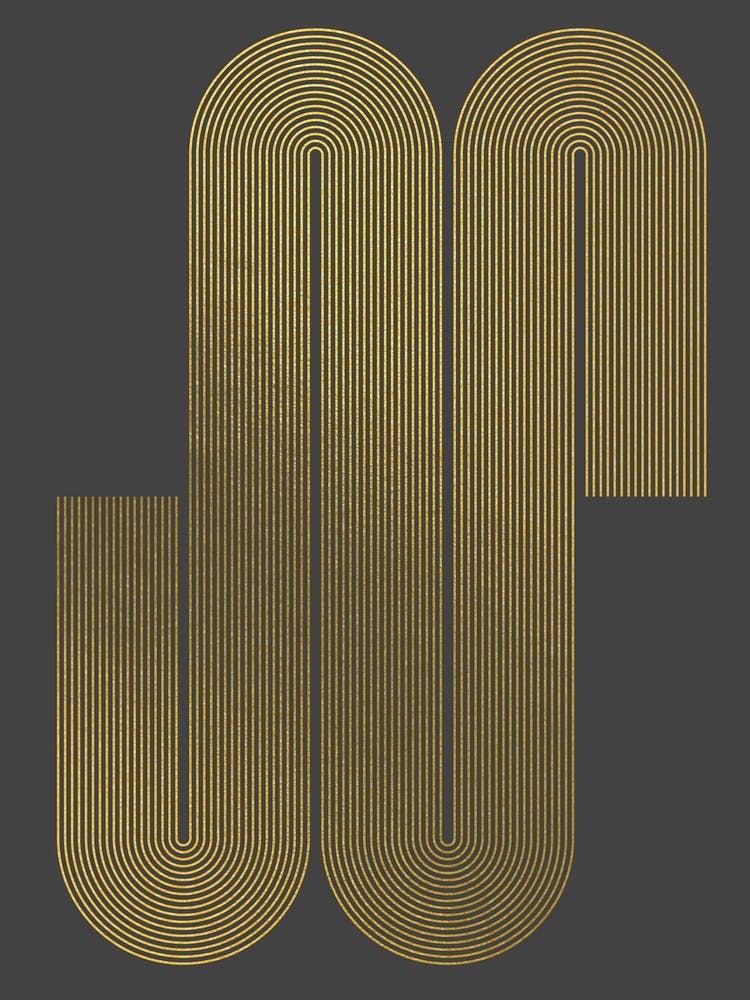 Multine Abstract Gold