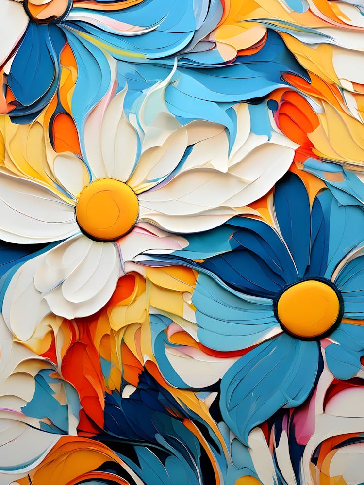 Abstraktes Blumenbild 29