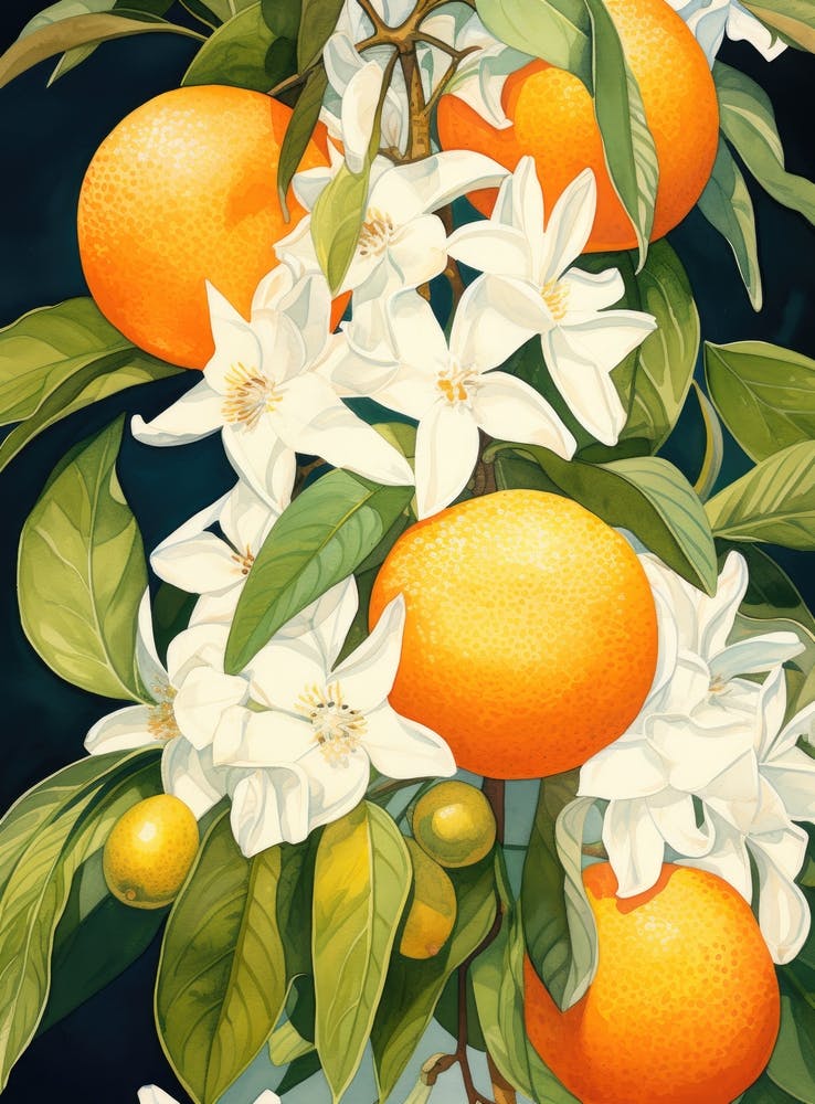 Oranges And Flowers 8