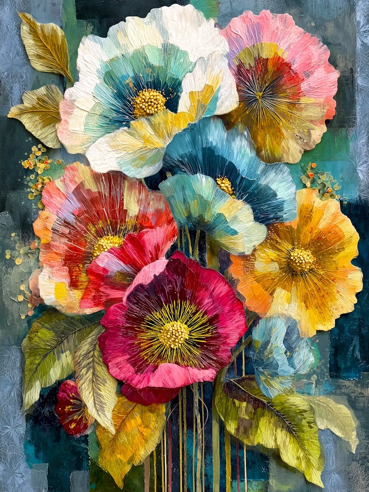 Poppies nature flora art 1
