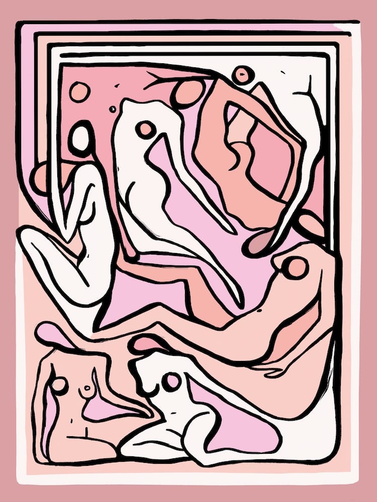 Ecstatic Nudes 5 Pink